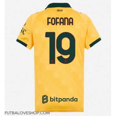 Dres AC Milan Youssouf Fofana #19 Tretina pre Ženy 2025-26 Krátky Rukáv Dres AC Milan Youssouf Fofana #19 Tretina pre Ženy 2025-26 Krátky Rukáv